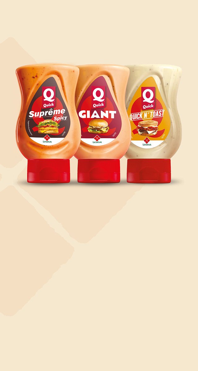LESIEUR x QUICK
La collab gourmande 
qui réveille le goût 
au rayon des sauces