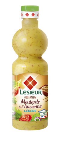 Bénédicta Sauce Salade Moutarde à l'Ancienne & Échalote avec Bouchon  Verseur 290g (lot de 6) 